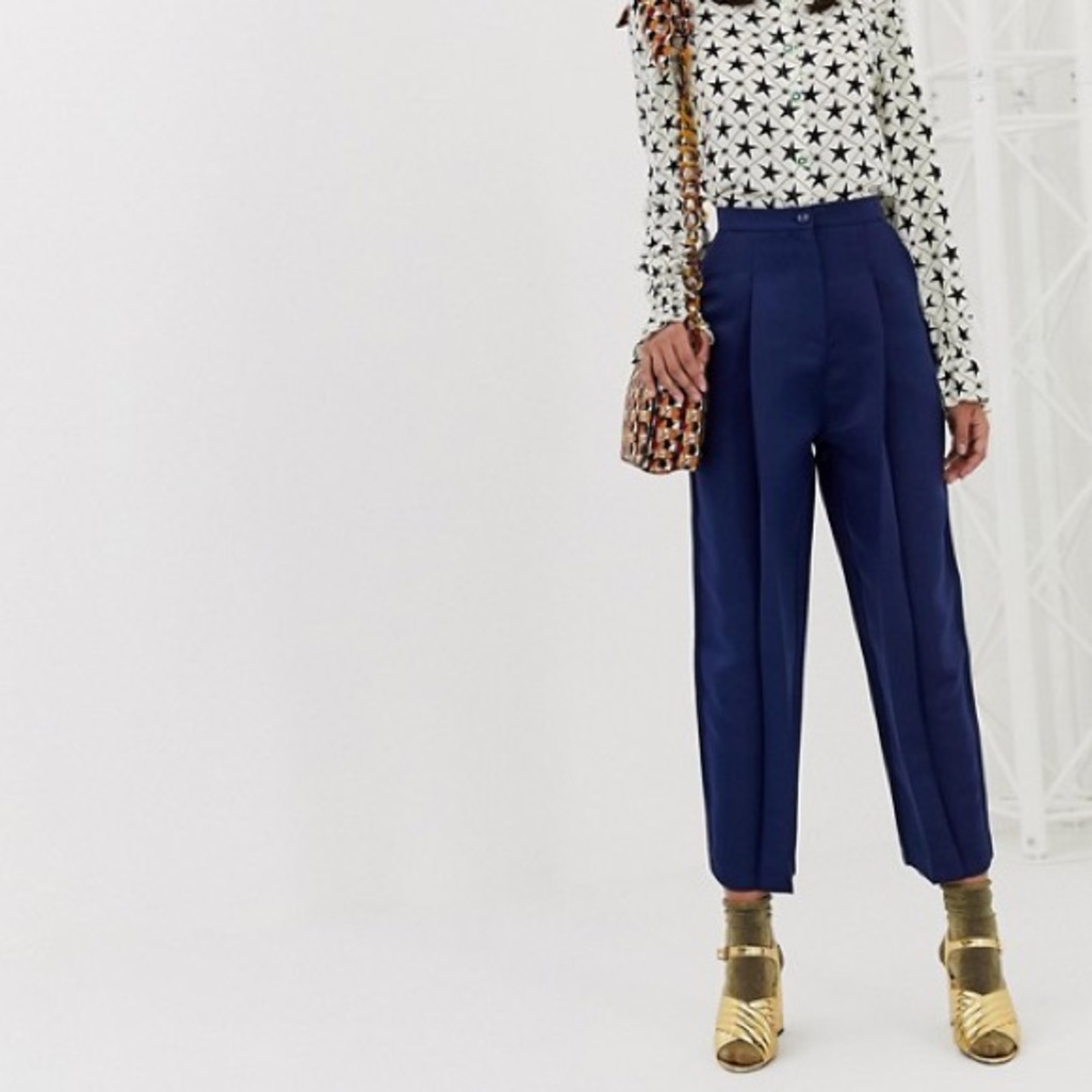 Sister Jane Tailored Pants in Luxe Satin